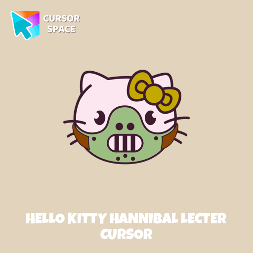 Hello Kitty Hannibal Lecter cursor arrow cursor